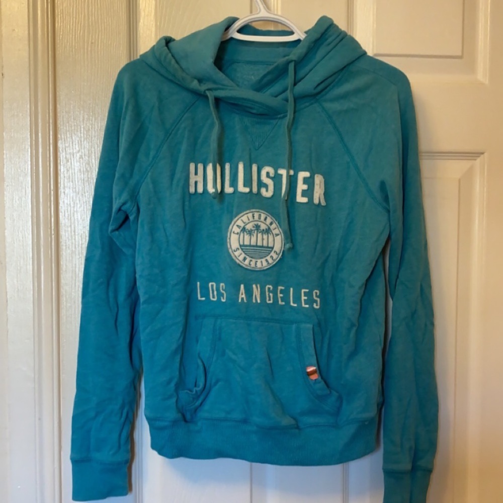Bright Blue Hollister Hoodie